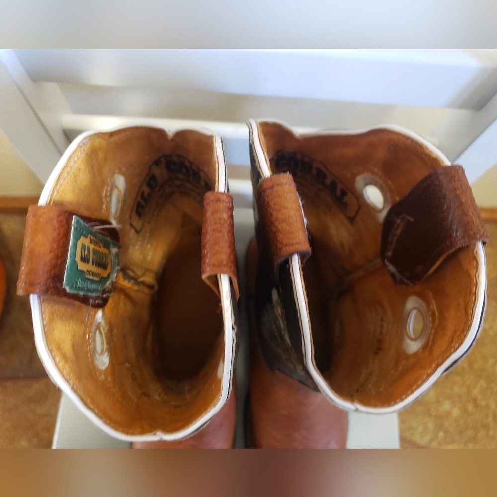 Cowgirl Boots Leather Made in Mexico Size 7 Brown Color - Picture 4 of 13